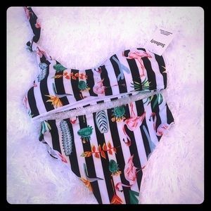 NWT Sea Beauty flamingo bikini, XLarge